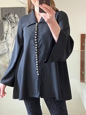 Camicia donna nera manica