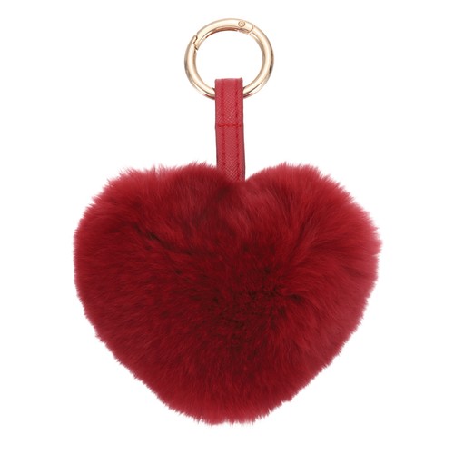 Heart plush keychain - heart,