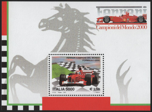 Foglietto ferrari campioni - foglietto,