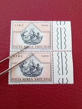 30 Set 1971 Posta Aerea Vaticana La Visione di Ezechiele Coppia PA n 57 L. 500