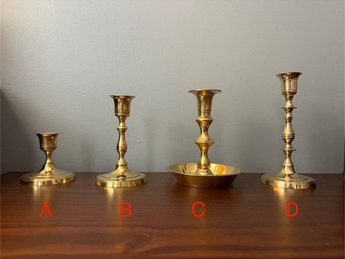 Portacandele vintage ottone - portacandele,