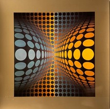 Victor Vasarely cm 27x27 con
