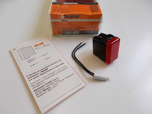 Bticino tekne 13916r rossa - tekne,