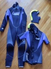 Muta + mutino e cappuccio Cressi Lontra Man 5mm subacquea tg.S/2 bifoderata sub