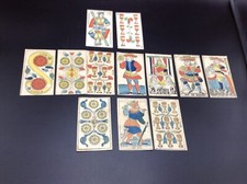 COLLEZIONE 12 ANTICHI TAROCCHI MISTI FRANCESI MARSIGLIA ITALIANI 