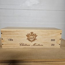 1 bouteille de chateau MONTROSE 2020  / SAINT ESTEPHE dans son coffret d'origine