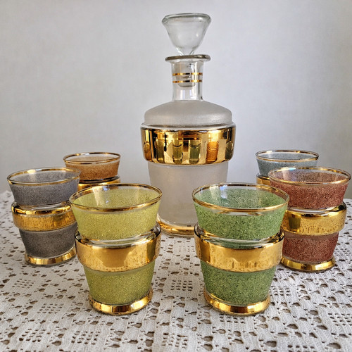Set bicchieri bottiglia - +,