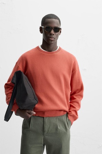 Zara cottonblend sweater - zara,