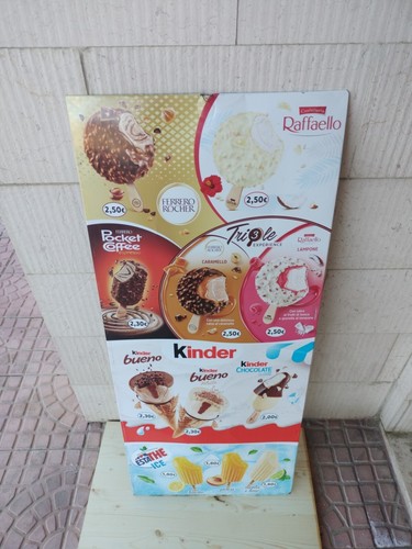 Tabella insegna gelati kinder - ,