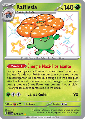 Carte pokémon rafflesia - carte,