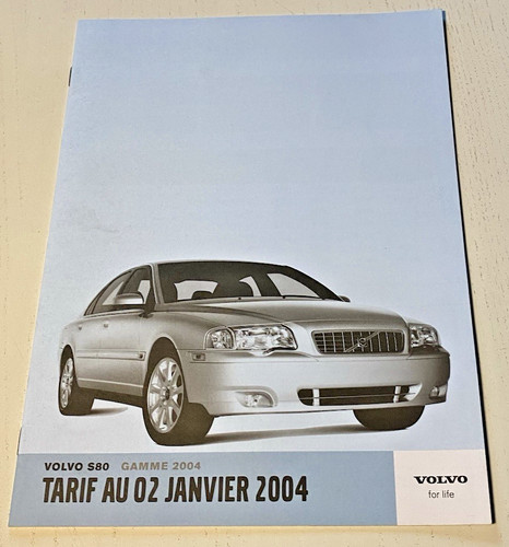 Brochure vente volvo - vente, s80
