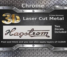 Hagstrom Guitar Decal 3D Metal
