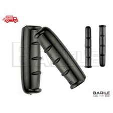 Coppia Manopole + Manopoline Freno Bici Epoca - R - Bacchetta - Vintage  Nero