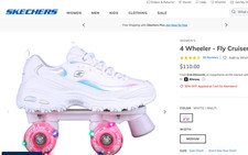 Sketchers Girl Pink Roller