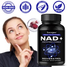 NAD Integratore con Nicotinamide Riboside più Resveratrolo per Anti Invecchiamento