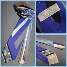 CRAVATTA UOMO (TIE)  vintage 70's EMILIO PUCCI Florence Made in Italy New!  Rare