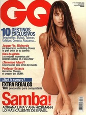 ADRIANA LIMA GQ Magazine Spain December 2002 Ana Hickmann MICK JAGGER