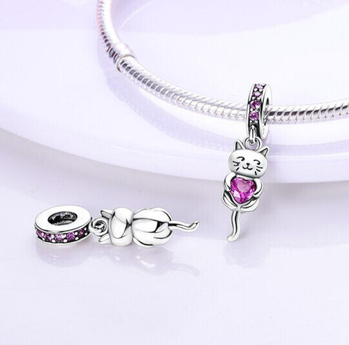 Ciondolo pendente rosa amore