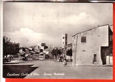 CARTOLINA  CAPOLIVERI ISOLA  D'ELBA  B/N VIAGGIATA 1963 PIAZZA MATTEOTTI BELLA