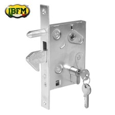 SERRATURA A GANCIO PER CANCELLI SCORREVOLI E.60 CON CILINDRO 3 CHIAVI IBFM 447