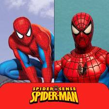 SOLO TESTA Scott Johnson Spider-Man Merch scala 1:12 Mafex 185 dipinto personalizzato