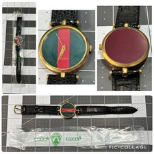 Vtg Gucci Watch Sherry Red