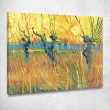 Pollard Salici Al Tramonto Vincent van Gogh, vvg152 quadro stampato su tela