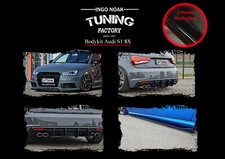 Bodykit Spoiler Anteriore Diffusore Soglia in ABS per AUDI S1 8X ABE Nero Lucido