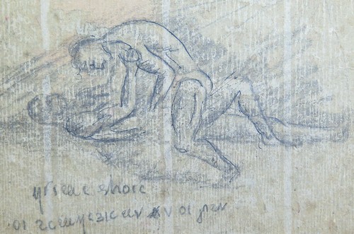 Disegno antico lottatori - lottatori, lotta