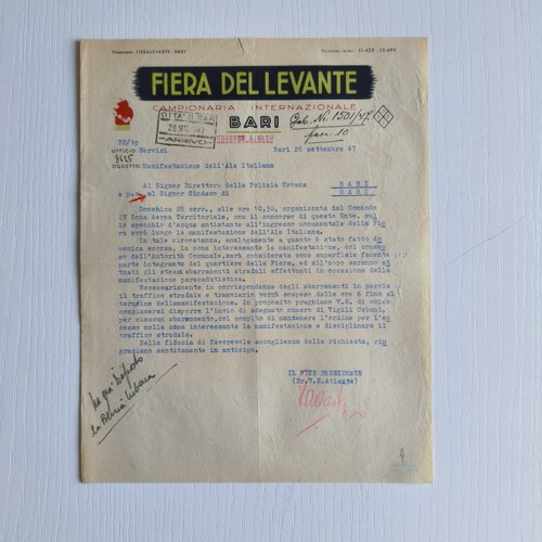 1947 fiera del levante bari - levante,