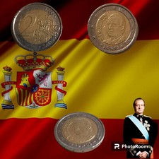 MONETA DA 2 DUE EURO RARA ESPANA 2002 SPAGNA RE JUAN CARLOS REALE MONARCHIA ??