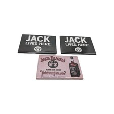 Jack Daniel's Old n. Set 7 magneti e spille Jack vive qui e Tennessee Hollow