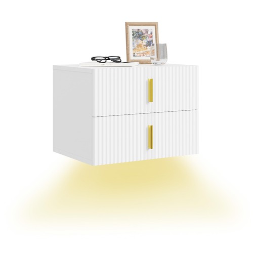 Comodino sospeso con luce - sospeso,