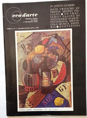 Eco arte 1974 mottura - eco, d'arte