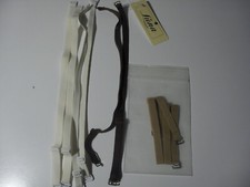 LOTTO 4 SET SPALLINE BRETELLE di RICAMBIO X REGGISENO / INTIMO ELESTICO - RASO 