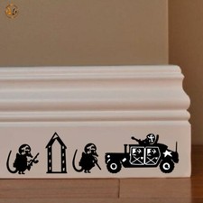 Topini adesivi murali esercito