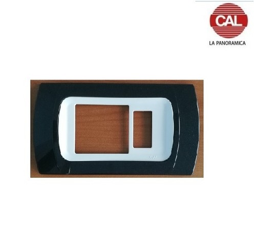 Placca schuko antracite - placca,