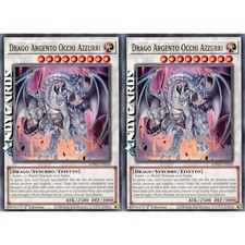 DRAGO ARGENTO OCCHI AZZURRI 2x • Comune • SDWD IT039 • 1Ed • Yugioh! • ANDYCARDS