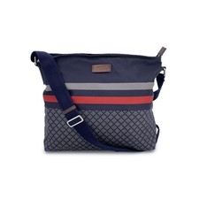 Autentica borsa messenger Gucci blu diamante nylon tela tracolla