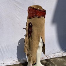 "Premium Western Leather Chaps