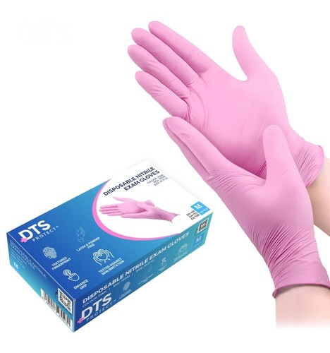 100 guanti nitrile rosa - 100,