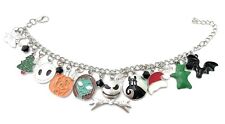 Nightmare Before Christmas Bracciale Jack Skeletron Skellington Sally No Nichel