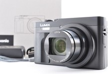 Panasonic Lumix DC-TZ99 nera con scatola fotocamera digitale compatta quasi c...