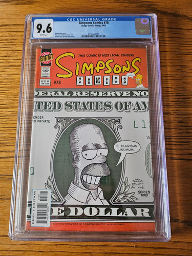 Simpsons comics cgc 6 - 78,