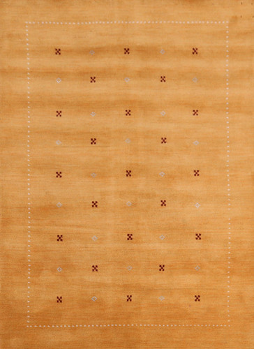 Tribal gabbeh tappeto lana oro - gabbeh,