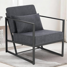 Poltrona in Lino Imbottita Con