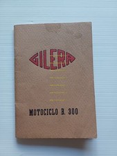 Gilera B 300 manuale uso manutenzione libretto istruzioni italiano originale