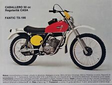 depliant, brochure FANTIC MOTOR CABALLERO TX 190 VINTAGE-ENDURO -MOTOITALIANE