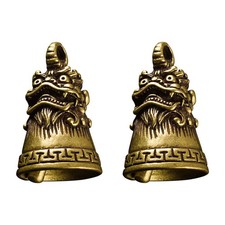  2 Pcs Campanello Ottone