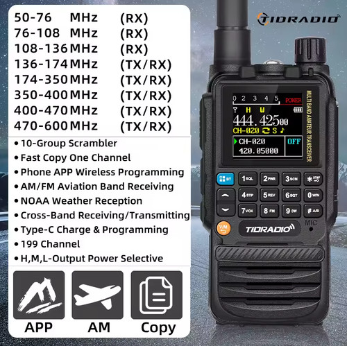 Scanner airband tidradio - scanner,